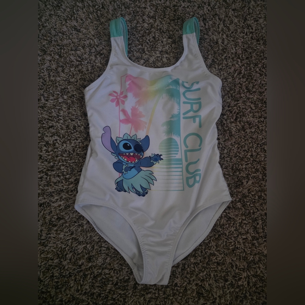 Disney Stitch Swimsuit, Size 7/8